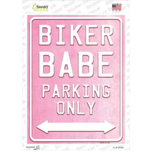 Bike Babe Parking Wholesale Novelty Rectangle Sticker Decal