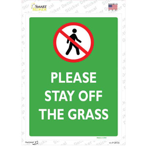 Please Stay Off Grass Wholesale Novelty Rectangle Sticker Decal