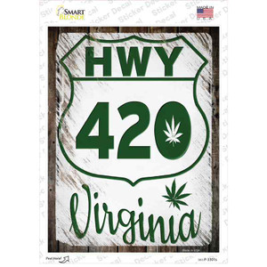 HWY 420 Virginia Wholesale Novelty Rectangle Sticker Decal
