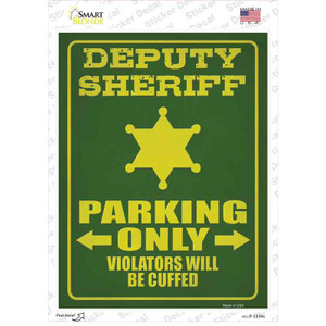 Deputy Sheriff Only Wholesale Novelty Rectangle Sticker Decal