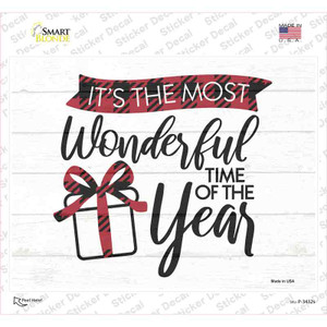Wonderful Time of The Year Wholesale Novelty Rectangle Sticker Decal