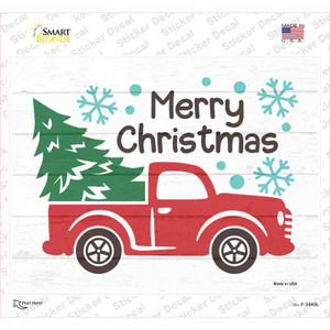 Merry Christmas Truck Wholesale Novelty Rectangle Sticker Decal