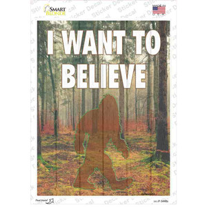 I Want to Believe Wholesale Novelty Rectangle Sticker Decal