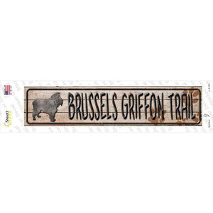 Brussels Griffon Trail Wholesale Novelty Narrow Sticker Decal