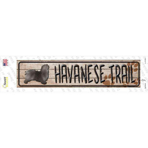 Havanese Trail Wholesale Novelty Narrow Sticker Decal