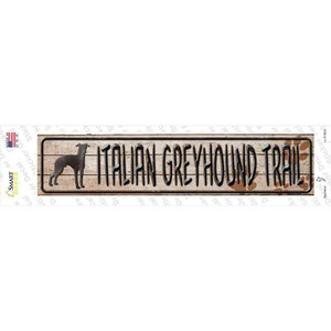 Italian Greyhound Trail Wholesale Novelty Narrow Sticker Decal