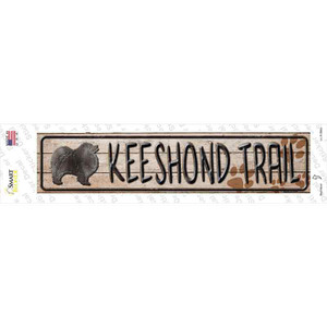 Keeshound Trail Wholesale Novelty Narrow Sticker Decal