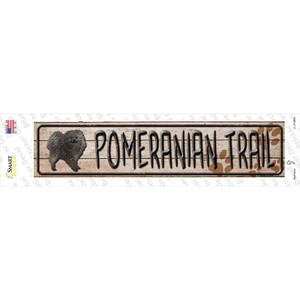 Pomeranian Trail Wholesale Novelty Narrow Sticker Decal