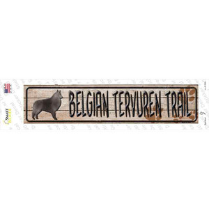 Belgian Tervuren Trail Wholesale Novelty Narrow Sticker Decal