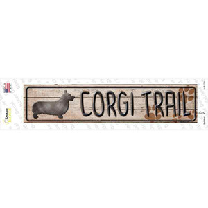 Corgi Trail Wholesale Novelty Narrow Sticker Decal