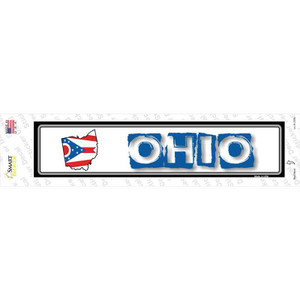 Ohio Outline Wholesale Novelty Narrow Sticker Decal