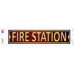 Fire Station Wholesale Novelty Narrow Sticker Decal