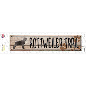 Rottweiler Trail Wholesale Novelty Narrow Sticker Decal