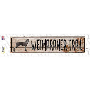 Weimaraner Trail Wholesale Novelty Narrow Sticker Decal