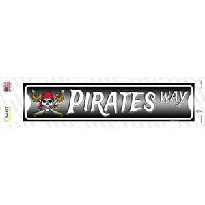 Pirates Way Skull Wholesale Novelty Narrow Sticker Decal