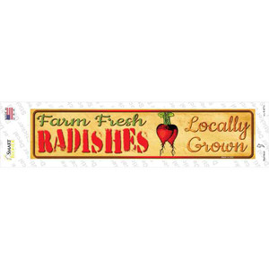 Farm Fresh Radishes Wholesale Novelty Narrow Sticker Decal