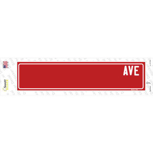 Red Avenue Blank Wholesale Novelty Narrow Sticker Decal