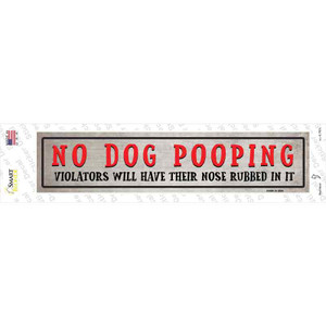 No Dog Pooping Wholesale Novelty Narrow Sticker Decal