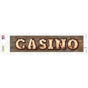 Casino Bulb Lettering Wholesale Novelty Narrow Sticker Decal