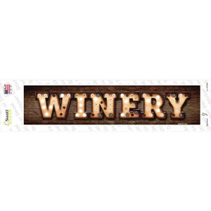 Winery Bulb Lettering Wholesale Novelty Narrow Sticker Decal