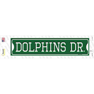 Dolphins Dr Wholesale Novelty Narrow Sticker Decal
