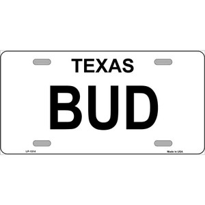 BUD Wholesale Metal License Plate