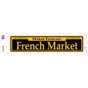 French Market Yellow Wholesale Novelty Narrow Sticker Decal