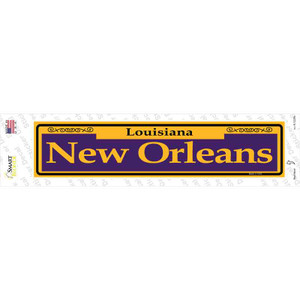 New Orleans Purple Wholesale Novelty Narrow Sticker Decal