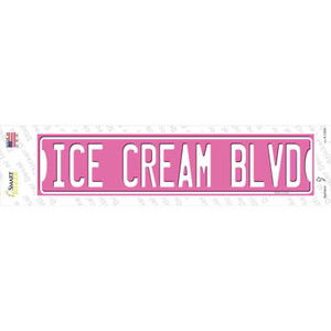 Ice Cream Blvd Wholesale Novelty Narrow Sticker Decal