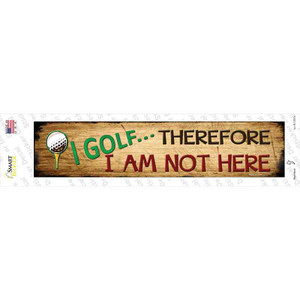 I Golf Wholesale Novelty Narrow Sticker Decal