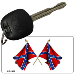 Rebel Flags Crossed Wholesale Novelty Key Chain