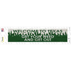 Texas Weed Wholesale Novelty Narrow Sticker Decal