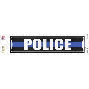 Police Blue Line Wholesale Novelty Narrow Sticker Decal