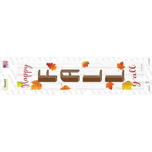 Happy Fall Yall Wholesale Novelty Narrow Sticker Decal