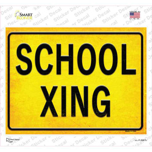 School XING Wholesale Novelty Rectangle Sticker Decal