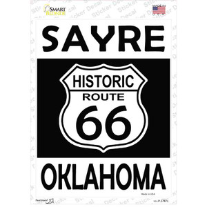 Sayre Oklahoma Historic Route 66 Wholesale Novelty Rectangle Sticker Decal