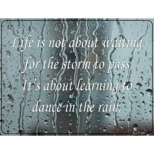 Dance In The Rain Wholesale Metal Novelty Parking Sign