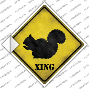 Squirrel Xing Wholesale Novelty Diamond Sticker Decal