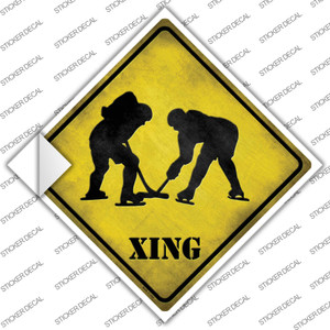 Hockey Xing Wholesale Novelty Diamond Sticker Decal