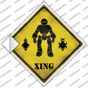 Robots Xing Wholesale Novelty Diamond Sticker Decal