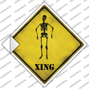 Skeleton Xing Wholesale Novelty Diamond Sticker Decal