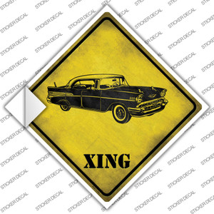 Classic 57 Chevy Xing Wholesale Novelty Diamond Sticker Decal