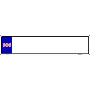 England Blank Wholesale Novelty Metal European License Plate