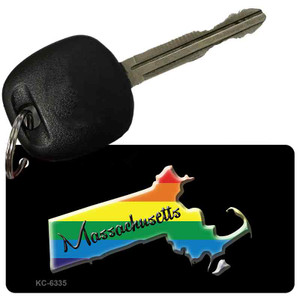 Massachusetts Rainbow State Wholesale Novelty Key Chain