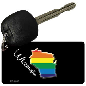 Wisconsin Rainbow State Wholesale Novelty Key Chain