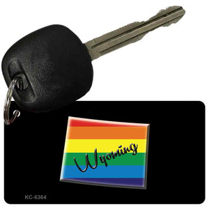 Wyoming Rainbow State Wholesale Novelty Key Chain