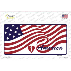 I Love America Flag Wholesale Novelty Sticker Decal