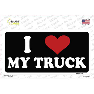 I Love My Truck Black Wholesale Novelty Sticker Decal