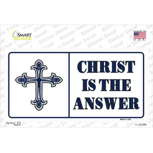 Christ Is The Answer Vanity Wholesale Novelty Sticker Decal