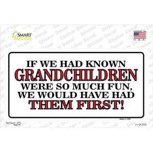 Grandchildren First Wholesale Novelty Sticker Decal